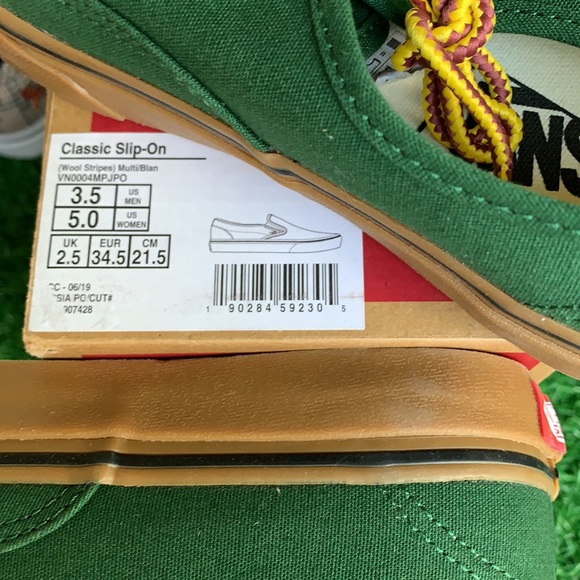 VANS CLASSIC SLIP ON WOOL STRIPES MULTI/BLAN WMNS - Picture 12 of 12